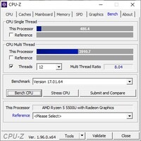 Lenovo IdeaPad Flex 5 CPU-Z: Aba Benchmarks