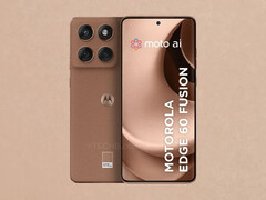 O Motorola Edge 60 Fusion na cor Mocha Mousse pode ser exclusivo para mercados selecionados. (Fonte da imagem: Ytechb)