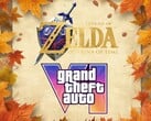 Logotipos do remake de *Ocarina of Time* e do *GTA 6* divulgados