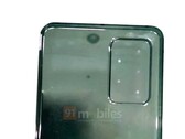 Um suposto painel traseiro Galaxy A52. (Fonte: 91Mobiles)