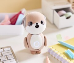 O novo assistente de IA da Sharp está integrado em um robô suricato (Fonte da imagem: Sharp)