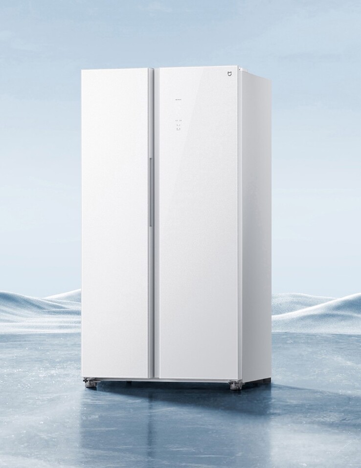 O refrigerador Xiaomi Mijia Side by Side 610L Ice Crystal White (Fonte da imagem: Xiaomi)