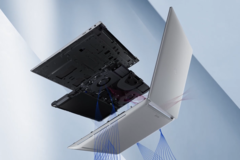 O Dell 16 Premium sacrifica uma boa parte do desempenho para ser mais elegante e mais eficiente em termos de energia do que outros laptops com as mesmas opções de GPU (Fonte da imagem: Dell)