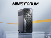 O Minisforum MS-02 Ultra visto de frente. (Fonte da imagem: Minisforum - editado)