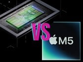 RTX Spark da Nvidia vs M5 Pro da Apple (chip da família M5 na imagem).