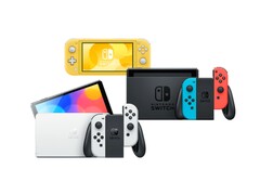 A família de produtos Nintendo Switch inclui o Switch original, o Switch OLED e o Switch Lite. (Fonte da imagem: Nintendo)