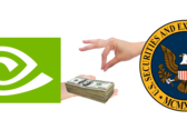 A NVIDIA resolveu um caso com a SEC por US$ 5,5 milhões. (Imagem via NVIDIA e SEC dos EUA c/ edições)