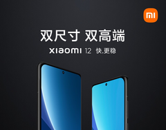 O Xiaomi 12 Pro e Xiaomi 12, da esquerda para a direita. (Fonte da imagem: Weibo)
