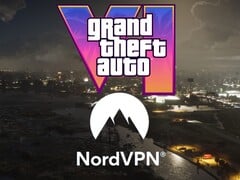 Banner do GTA 6 mostrado com o logotipo da NordVPN