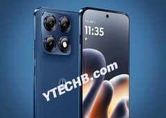 O Motorola Edge 70 Pro estará disponível em várias cores, inclusive azul.