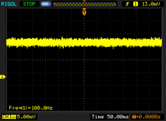 Somente com muito pouca luminosidade percebemos PWM cintilando a 100 Hz.