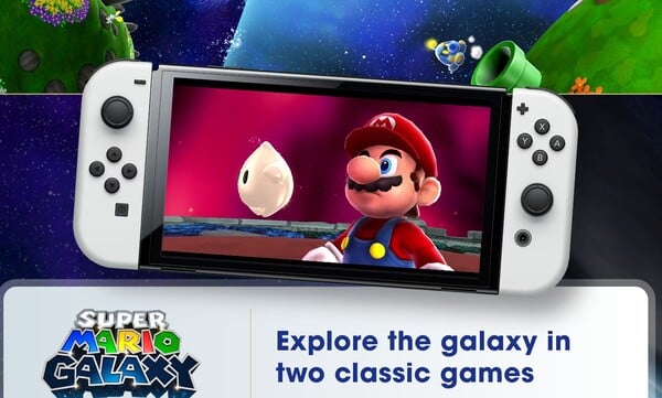 Os jogos Super Mario Galaxy e Super Mario Galaxy 2 serão lançados para o Switch original e para o Switch 2. (Fonte da imagem: Nintendo)