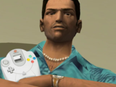 Grand Theft Auto: Vice City está agora no Sega Dreamcast, não oficialmente. (Fonte da imagem: Grand Theft Auto: Vice City e Sega, com edições)