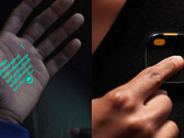 O Ai Pin da Humane lança informações em superfícies com um visor de tinta a laser. (Fonte da imagem: Humane)