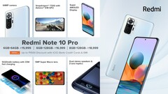 Redmi Note 10 Características Pro. (Fonte da imagem: GSMArena)