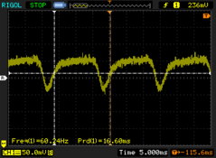 OLED cintilando a um brilho de tela &gt; 49% (60 Hz)