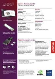 Lenovo ThinkStation P7 - Especificações contidas (Fonte de imagem: Lenovo)