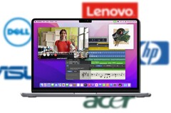 Os fornecedores de laptops Wintel enfrentarão um difícil desafio de vendas contra o próximo MacBook Air de 2022. (Fonte da imagem: Apple/vários logotipos - editados)