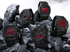 A Casio lançará os relógios Black e Bold Red (foto) na Europa. (Fonte da imagem: Casio)