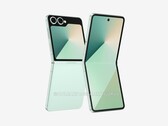 Renderização não oficial do futuro Galaxy Z Flip7. (Fonte da imagem: OnLeaks e SammyGuru)