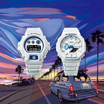 Da esquerda para a direita: Casio G-Shock DW-6900HDS-7A1 e o GA-2100HDS-7A1. (Fonte da imagem: Casio)