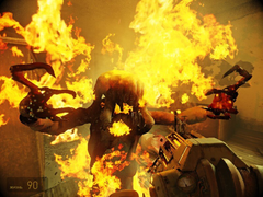 Uma captura de tela do Half Life 2 RTX em execução no PC (fonte da imagem: Comunidade Steam)