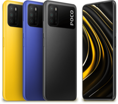 O Xiaomi Poco M3 começa a partir de 150 Euros (~$181) e está disponível em três cores de caixa.