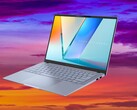 Graças às APUs Intel Lunar Lake, o Asus Vivobook S 14 tem mais de 17 horas de duração da bateria em nosso teste WLAN. (Fonte da imagem: Asus, Unsplash, editado)