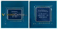 A suposta GA106 ao lado da GA104. (Fonte: Videocardz)