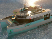 Os sistemas de eletropropulsão da Green Navy proporcionam um alcance de 300 km a 8,3 nós, o que equivale a aproximadamente 36 horas de navegação. (Fonte: Green Navy)