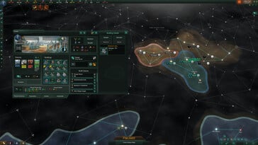 Na imagem: uma captura de tela da jogabilidade de Stellaris.