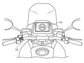 Visor de instrumentos TFT e controles montados no guidão para alternar entre as visualizações ampla e ampliada (Fonte da imagem: Suzuki)