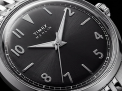 Timex 34 mm Marlin Quartz, mostrador preto