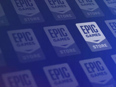 A Epic Games vai usar um jogo de corrida em sua próxima oferta para celular, com o logotipo na foto. (Fonte da imagem: Epic Games Store - editado)