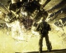Marcus Fenix enfrentando um dos chefes em Gears of War. (Fonte da imagem: Steam)