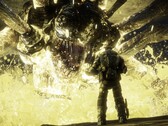 Marcus Fenix enfrentando um dos chefes em Gears of War. (Fonte da imagem: Steam)