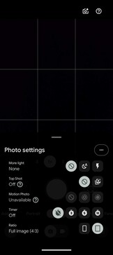 Configurações de fotos