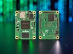 O computador de placa única Radxa CM4 abriga o SoC ARM Rockchip RK3576 octa-core. (Fonte da imagem: Radxa, editado)