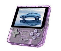 O Powkiddy V10 está disponível em várias cores, incluindo este atraente acabamento Transparent Purple. (Fonte da imagem: Powkiddy)