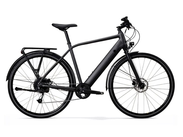 A bicicleta elétrica Decathlon Elops LD500E de quadro alto. (Fonte da imagem: Decathlon)