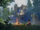Os jogadores de Linux podem se juntar a seus colegas de Windows junto ao fogo em Enshrouded (Imagem: Keen Games GmbH).