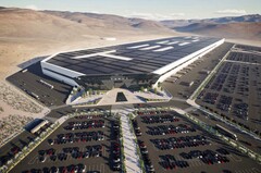 A gigafábrica da Tesla em Nevada, EUA. (Fonte da imagem: Tesla)
