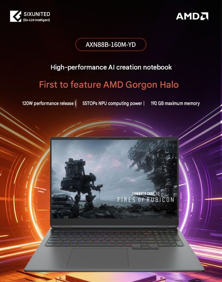 Os laptops equipados com o processador AMD Gorgon Helio estarão disponíveis com até impressionantes 192 GB de RAM.
