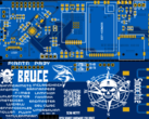 Bruce PCB v1 Smoochiee renderizado (Fonte da imagem: PCBWay)