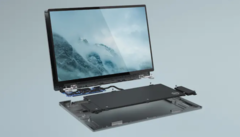 O Dell Concept Luna repensou completamente o projeto do laptop. (Imagem: Dell)