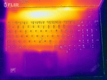 Teste de estresse de temperatura da superfície (lado superior)