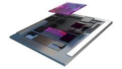 O acelerador AMD Instinct MI300 HPC pode ser um APU exascale com uma CPU Zen 4 integrada. (Fonte de imagem: AMD)