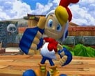 Uma captura de tela de Billy Hatcher and the Giant Egg (Billy Hatcher e o Ovo Gigante)