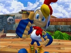 Uma captura de tela de Billy Hatcher and the Giant Egg (Billy Hatcher e o Ovo Gigante)