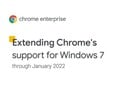 Estendendo o suporte do Chrome para Windows 7 até janeiro de 2022 (Fonte: Google Cloud Blog)